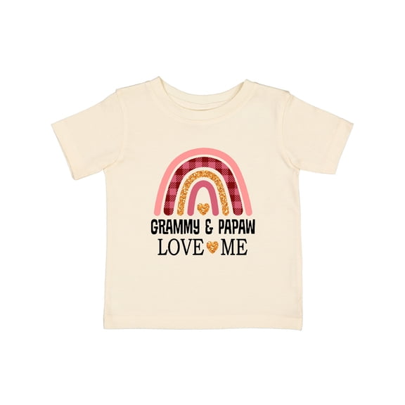 Inktastic Grammy and Papaw Love Me Girls Granddaughter Girls Baby T-Shirt