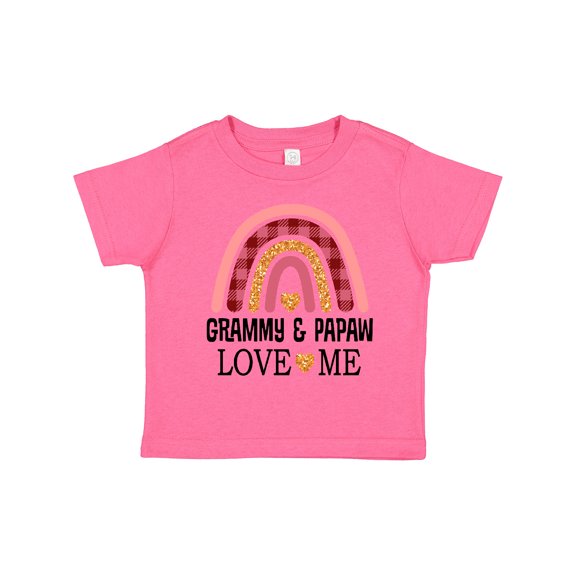 Inktastic Grammy and Papaw Love Me Girls Granddaughter Girls Toddler T-Shirt