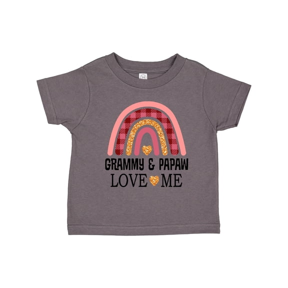 Inktastic Grammy and Papaw Love Me Girls Granddaughter Girls Toddler T-Shirt