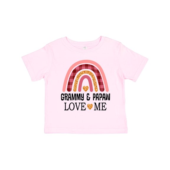 Inktastic Grammy and Papaw Love Me Girls Granddaughter Girls Toddler T-Shirt