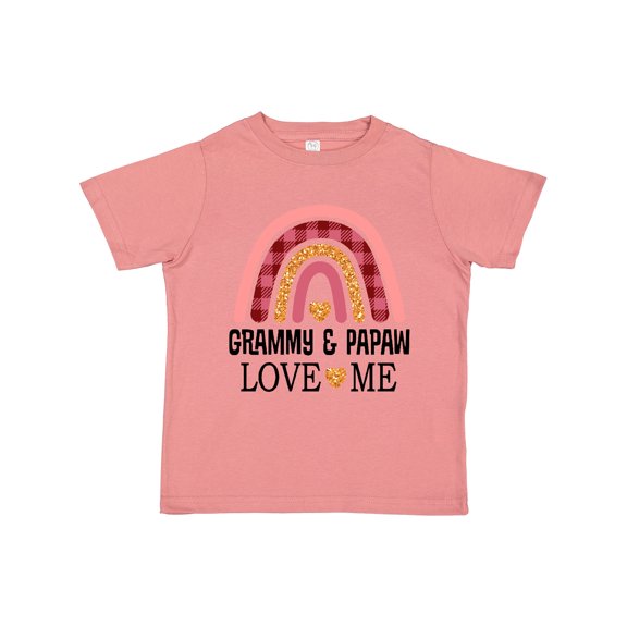 Inktastic Grammy and Papaw Love Me Girls Granddaughter Girls Toddler T-Shirt