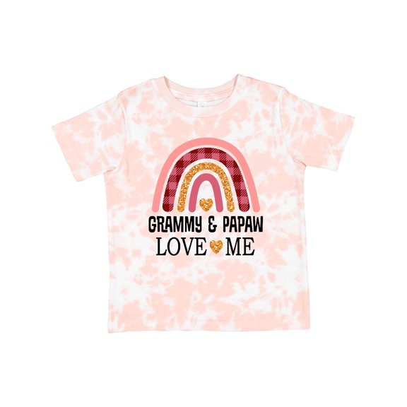 Inktastic Grammy and Papaw Love Me Girls Granddaughter Girls Toddler T-Shirt