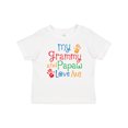 thumbnail image 1 of Inktastic Grammy and Papaw Love Me Grandchild Boys or Girls Baby T-Shirt, 1 of 5