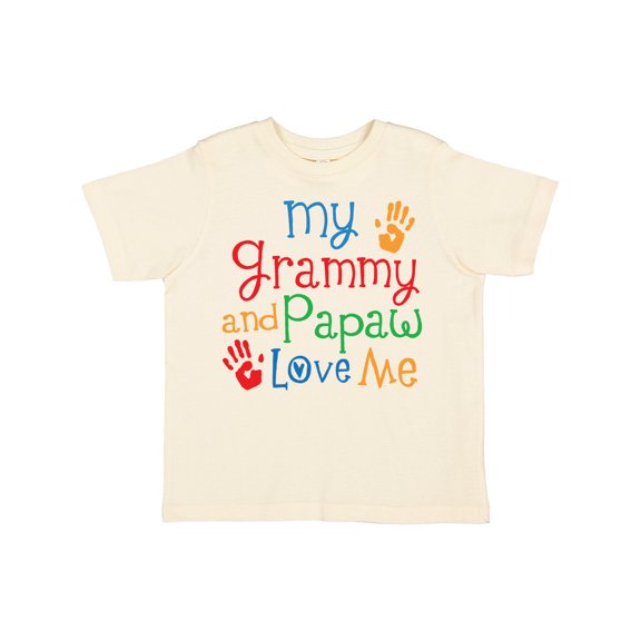 Inktastic Grammy and Papaw Love Me Grandchild Boys or Girls Toddler T-Shirt