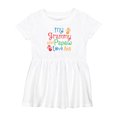 thumbnail image 1 of Inktastic Grammy and Papaw Love Me Grandchild Girls Baby Dress, 1 of 5