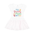 thumbnail image 1 of Inktastic Grammy and Papaw Love Me Grandchild Girls Toddler Dress, 1 of 4