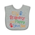 thumbnail image 1 of Inktastic Grammy and Pappy Love Me Boys or Girls Baby Bib, 1 of 4