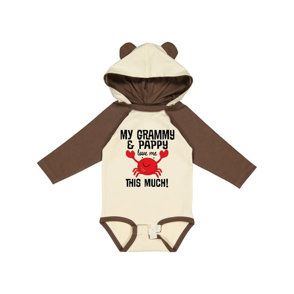 Inktastic Grammy and Pappy Love Me Boys or Girls Long Sleeve Baby Bodysuit