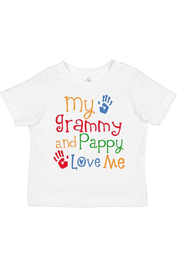 Grammy and Pappy Love Me Boys or Girls Toddler T-Shirt