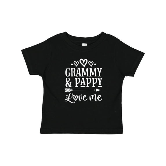 Inktastic Grammy and Pappy Love Me Girls Granddaughter Girls Baby T-Shirt