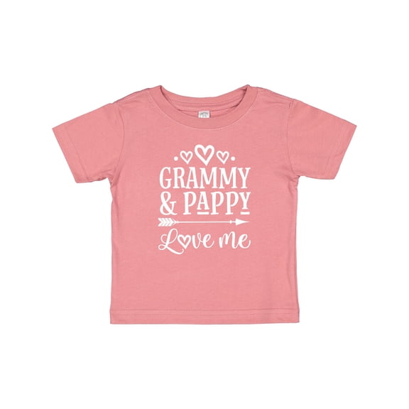 Inktastic Grammy and Pappy Love Me Girls Granddaughter Girls Baby T-Shirt