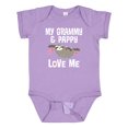 thumbnail image 1 of Inktastic Grammy and Pappy Love Me Sloth Boys or Girls Baby Bodysuit, 1 of 5