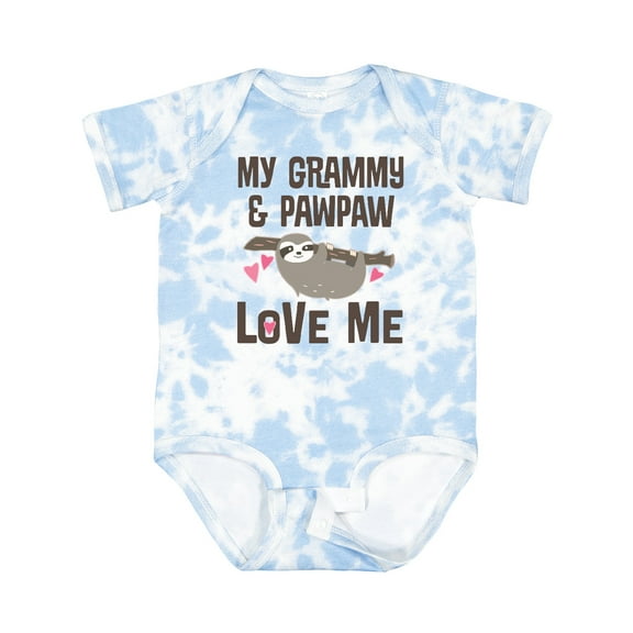 Inktastic Grammy and Pawpaw Sloth Boys or Girls Baby Bodysuit