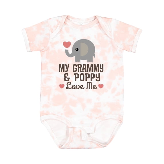 Inktastic Grammy and Poppy Love Me Grandchild Boys or Girls Baby Bodysuit