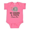thumbnail image 1 of Inktastic Grammy and Poppy Love Me Grandchild Boys or Girls Baby Bodysuit, 1 of 5