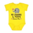 thumbnail image 1 of Inktastic Grammy and Poppy Love Me Grandchild Boys or Girls Baby Bodysuit, 1 of 5