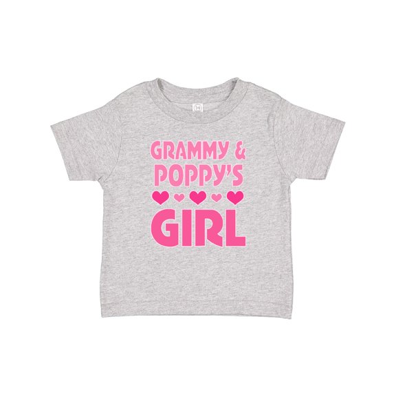 Inktastic Grammy and Poppy Love Me Valentine for Granddaughter Girls Baby T-Shirt