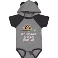 thumbnail image 1 of Inktastic Grammy and Pops Love Me Owl Girls Baby Bodysuit, 1 of 5