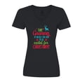 thumbnail image 1 of Inktastic Grammy is Never too Old to be Excited for Christmas Women's V-Neck T-Shirt, 1 of 5