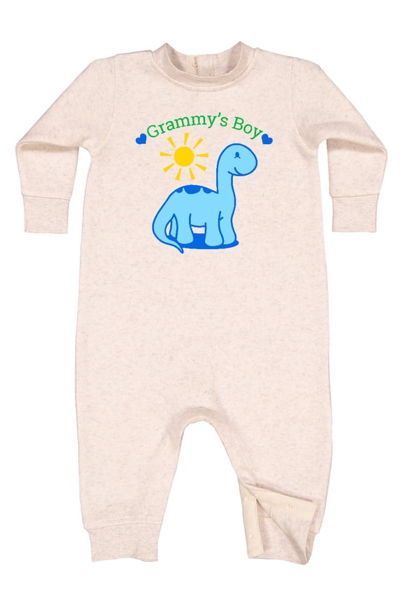 Grammy's Boy Baby Fleece Romper