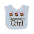 thumbnail image 1 of Inktastic Grammy's Girl Daisies Girls Baby Bib, 1 of 4