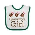 thumbnail image 1 of Inktastic Grammy's Girl Daisies Girls Baby Bib, 1 of 4