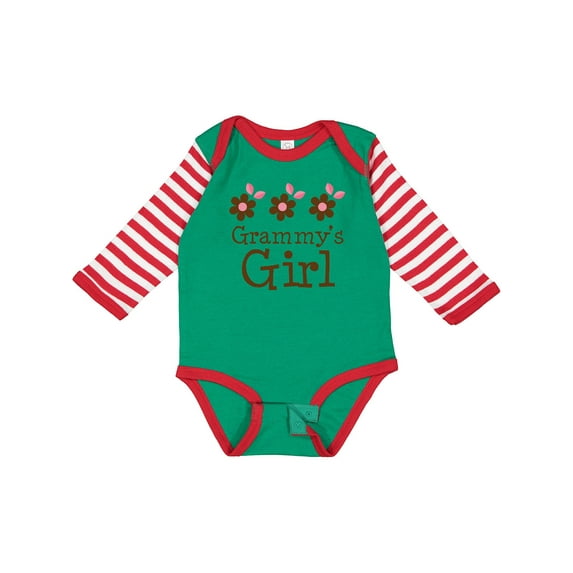 Inktastic Grammy's Girl Daisies Girls Long Sleeve Baby Bodysuit