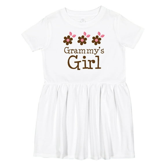 Inktastic Grammy's Girl Daisies Girls Toddler Dress