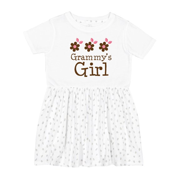 Inktastic Grammy's Girl Daisies Girls Toddler Dress