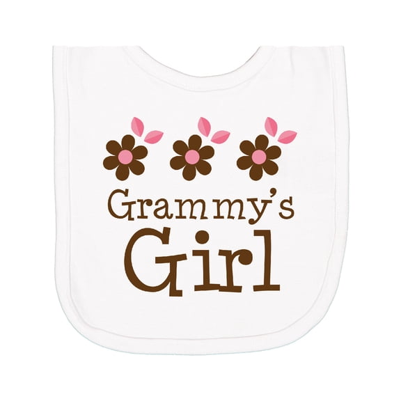 Inktastic Grammy's Girl Daisies Newborn Bib