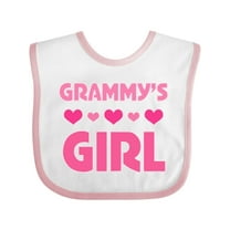Inktastic Grammy's Girl Granddaughter Girls Baby Bib