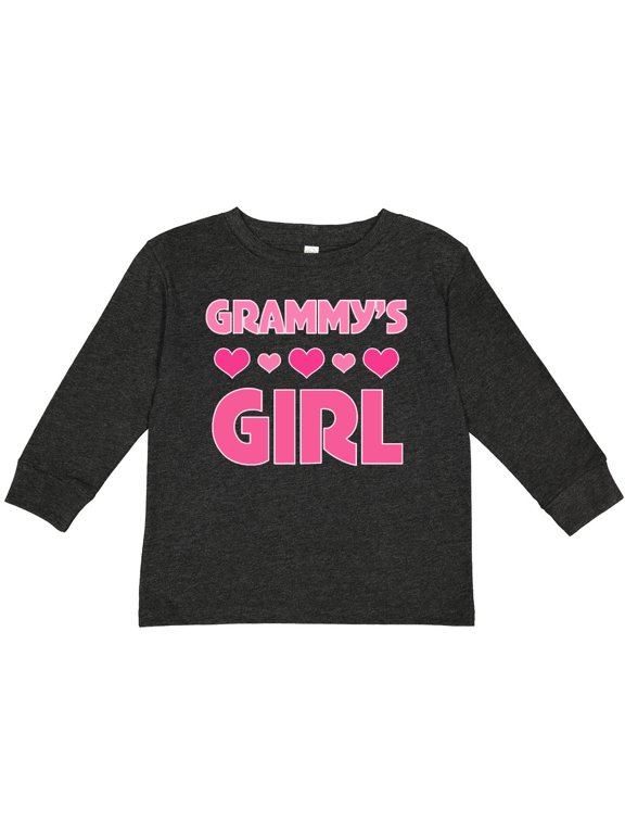 Inktastic Grammy's Girl Granddaughter Girls Long Sleeve Toddler T-Shirt
