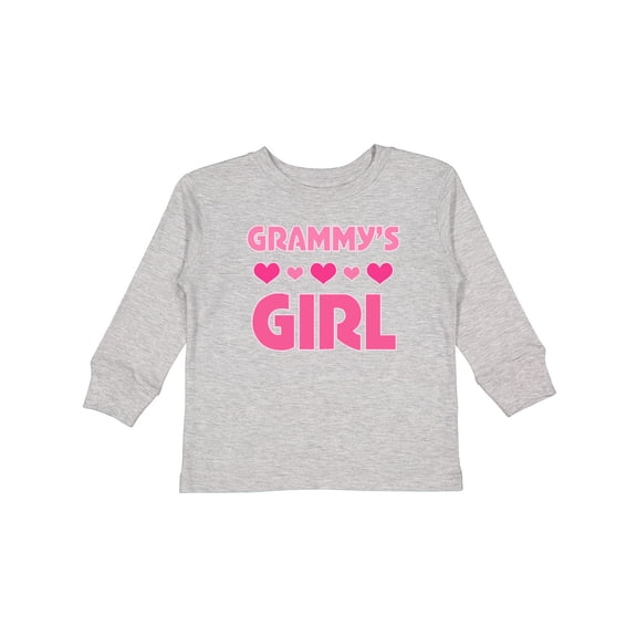 Inktastic Grammy's Girl Granddaughter Girls Long Sleeve Toddler T-Shirt