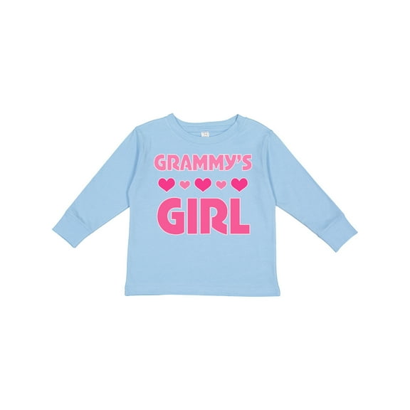 Inktastic Grammy's Girl Granddaughter Girls Long Sleeve Toddler T-Shirt