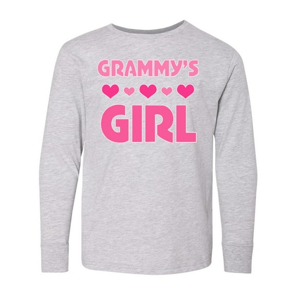 Inktastic Grammy's Girl Granddaughter Long Sleeve Youth T-Shirt