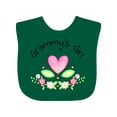 thumbnail image 1 of Inktastic Grammy's Girl Heart Flowers Girls Baby Bib, 1 of 4