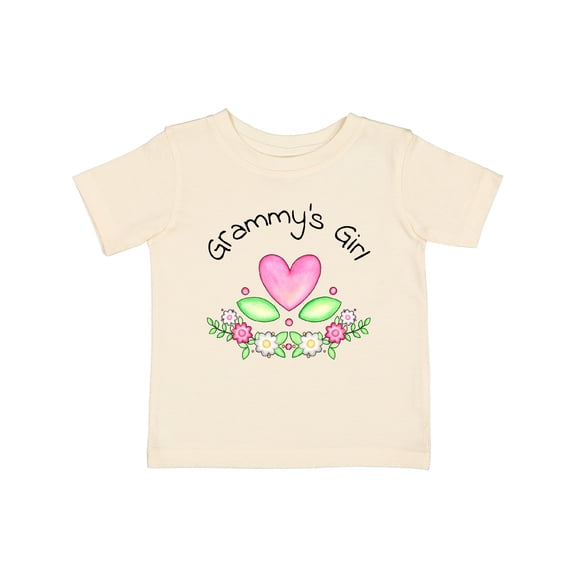 Inktastic Grammy's Girl Heart Flowers Girls Baby T-Shirt