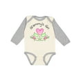 thumbnail image 1 of Inktastic Grammy's Girl Heart Flowers Girls Long Sleeve Baby Bodysuit, 1 of 5