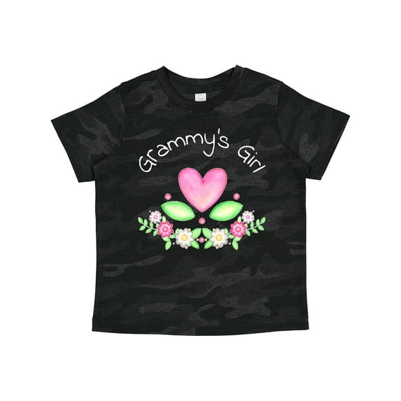 Inktastic Grammy's Girl Heart Flowers Girls Toddler T-Shirt