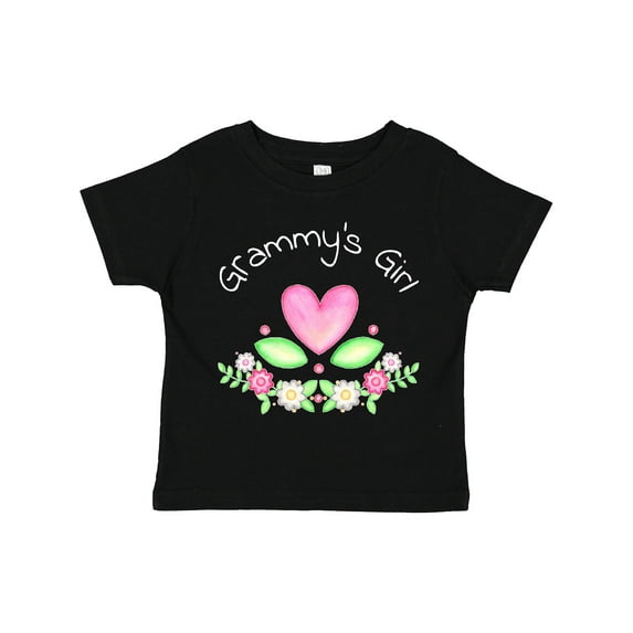 Inktastic Grammy's Girl Heart Flowers Girls Toddler T-Shirt