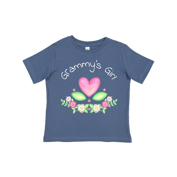 Inktastic Grammy's Girl Heart Flowers Girls Toddler T-Shirt
