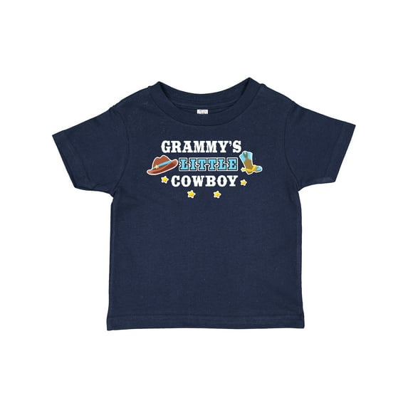 Inktastic Grammy's Little Cowboy with Cowboy Hat and Boots Boys Baby T-Shirt