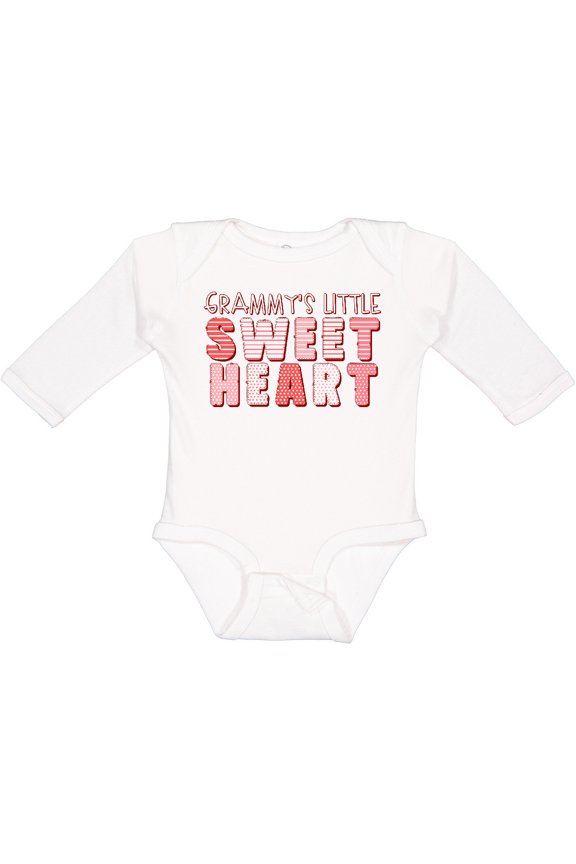 Grammy's Little Sweet Heart Boys or Girls Long Sleeve Baby Bodysuit