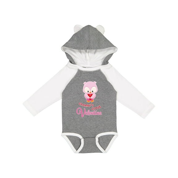Inktastic Grammy's Little Valentine Boys or Girls Long Sleeve Baby Bodysuit