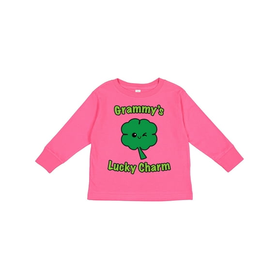 Inktastic Grammy's Lucky Charm Boys or Girls Long Sleeve Toddler T-Shirt