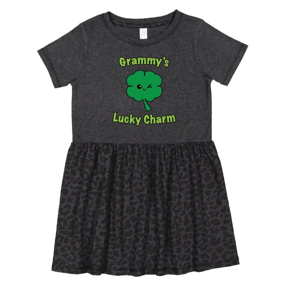 Inktastic Grammy's Lucky Charm Girls Toddler Dress