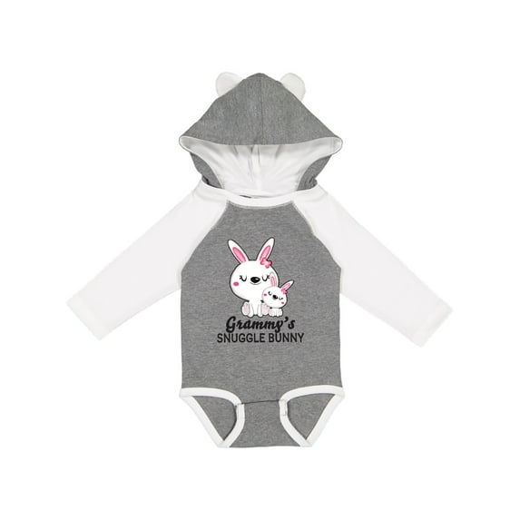 Inktastic Grammy's Snuggle Bunny Easter Girls Long Sleeve Baby Bodysuit