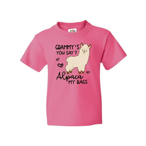 Inktastic Grammy's You Say Alpaca My Bags Youth T-Shirt
