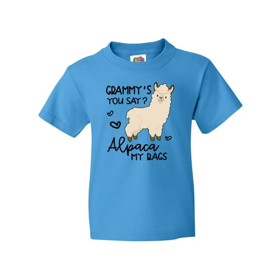 Inktastic Grammy's You Say Alpaca My Bags Youth T-Shirt