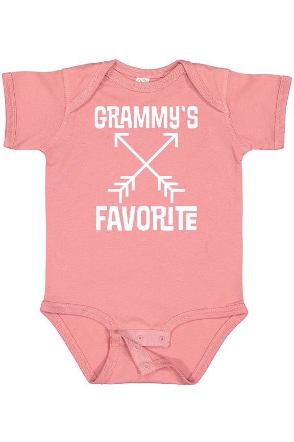Grammys Favorite Grandson Childs Gift Boys or Girls Baby Bodysuit